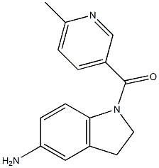 1-[(6-methylpyridin-3-yl)carbonyl]-2,3-dihydro-1H-indol-5-amine Struktur