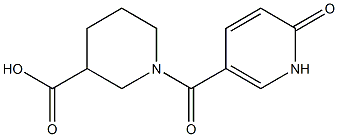 1-[(6-oxo-1,6-dihydropyridin-3-yl)carbonyl]piperidine-3-carboxylic acid Structure
