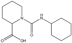 1-[(cyclohexylamino)carbonyl]piperidine-2-carboxylic acid,,结构式