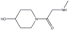 1-[(methylamino)acetyl]piperidin-4-ol Structure