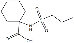 1-[(propylsulfonyl)amino]cyclohexanecarboxylic acid Structure