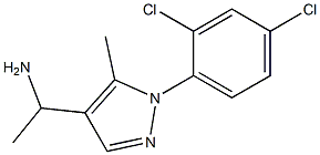 1-[1-(2,4-dichlorophenyl)-5-methyl-1H-pyrazol-4-yl]ethan-1-amine 结构式