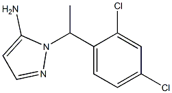 1-[1-(2,4-dichlorophenyl)ethyl]-1H-pyrazol-5-amine 化学構造式