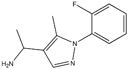 1-[1-(2-fluorophenyl)-5-methyl-1H-pyrazol-4-yl]ethan-1-amine Struktur