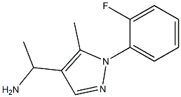 1-[1-(2-fluorophenyl)-5-methyl-1H-pyrazol-4-yl]ethan-1-amine,,结构式