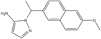 1-[1-(6-methoxy-2-naphthyl)ethyl]-1H-pyrazol-5-amine Structure