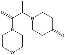 1-[1-(morpholin-4-yl)-1-oxopropan-2-yl]piperidin-4-one,,结构式