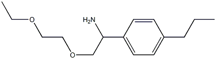 1-[1-amino-2-(2-ethoxyethoxy)ethyl]-4-propylbenzene,,结构式