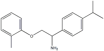 1-[1-amino-2-(2-methylphenoxy)ethyl]-4-(propan-2-yl)benzene
