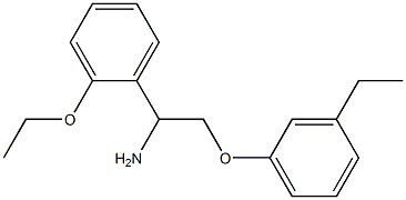 1-[1-amino-2-(3-ethylphenoxy)ethyl]-2-ethoxybenzene