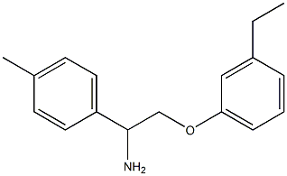 1-[1-amino-2-(3-ethylphenoxy)ethyl]-4-methylbenzene Structure