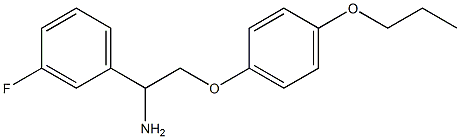 1-[1-amino-2-(4-propoxyphenoxy)ethyl]-3-fluorobenzene