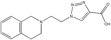 1-[2-(1,2,3,4-tetrahydroisoquinolin-2-yl)ethyl]-1H-1,2,3-triazole-4-carboxylic acid 结构式