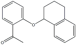 1-[2-(1,2,3,4-tetrahydronaphthalen-1-yloxy)phenyl]ethan-1-one,,结构式