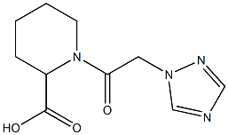 1-[2-(1H-1,2,4-triazol-1-yl)acetyl]piperidine-2-carboxylic acid Structure