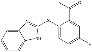 1-[2-(1H-1,3-benzodiazol-2-ylsulfanyl)-5-fluorophenyl]ethan-1-one Structure