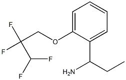1-[2-(2,2,3,3-tetrafluoropropoxy)phenyl]propan-1-amine Structure