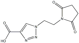 1-[2-(2,5-dioxopyrrolidin-1-yl)ethyl]-1H-1,2,3-triazole-4-carboxylic acid Structure