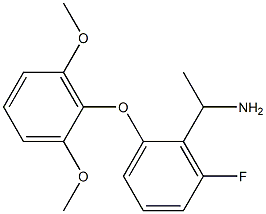 1-[2-(2,6-dimethoxyphenoxy)-6-fluorophenyl]ethan-1-amine Struktur