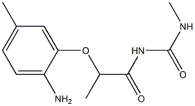 1-[2-(2-amino-5-methylphenoxy)propanoyl]-3-methylurea Structure