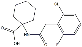 1-[2-(2-chloro-6-fluorophenyl)acetamido]cyclohexane-1-carboxylic acid