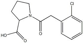 1-[2-(2-chlorophenyl)acetyl]pyrrolidine-2-carboxylic acid