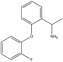 1-[2-(2-fluorophenoxy)phenyl]ethan-1-amine,,结构式