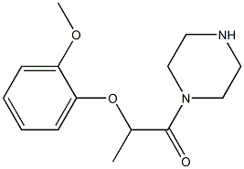 1-[2-(2-methoxyphenoxy)propanoyl]piperazine|