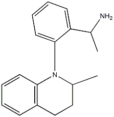 1-[2-(2-methyl-1,2,3,4-tetrahydroquinolin-1-yl)phenyl]ethan-1-amine Struktur