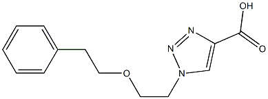 1-[2-(2-phenylethoxy)ethyl]-1H-1,2,3-triazole-4-carboxylic acid Struktur