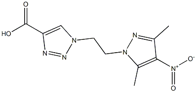 1-[2-(3,5-dimethyl-4-nitro-1H-pyrazol-1-yl)ethyl]-1H-1,2,3-triazole-4-carboxylic acid