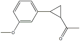 1-[2-(3-methoxyphenyl)cyclopropyl]ethan-1-one,,结构式