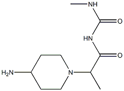 1-[2-(4-aminopiperidin-1-yl)propanoyl]-3-methylurea,,结构式