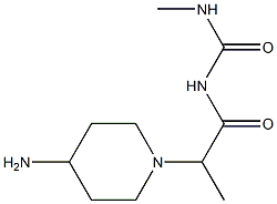 1-[2-(4-aminopiperidin-1-yl)propanoyl]-3-methylurea Struktur