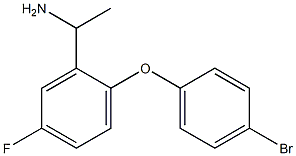 1-[2-(4-bromophenoxy)-5-fluorophenyl]ethan-1-amine,,结构式