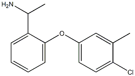 1-[2-(4-chloro-3-methylphenoxy)phenyl]ethan-1-amine,,结构式