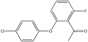 1-[2-(4-chlorophenoxy)-6-fluorophenyl]ethan-1-one Structure