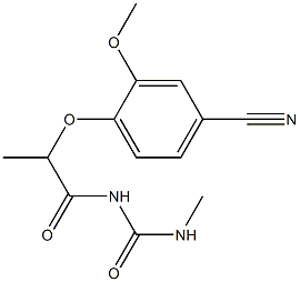 1-[2-(4-cyano-2-methoxyphenoxy)propanoyl]-3-methylurea