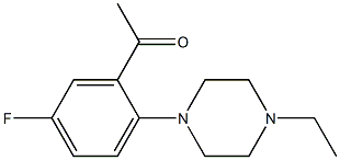 1-[2-(4-ethylpiperazin-1-yl)-5-fluorophenyl]ethan-1-one Struktur