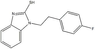 1-[2-(4-fluorophenyl)ethyl]-1H-1,3-benzodiazole-2-thiol Struktur
