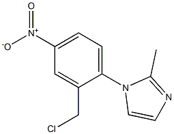 1-[2-(chloromethyl)-4-nitrophenyl]-2-methyl-1H-imidazole Structure