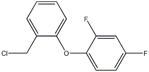 1-[2-(chloromethyl)phenoxy]-2,4-difluorobenzene,,结构式