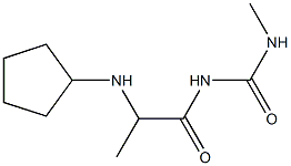 1-[2-(cyclopentylamino)propanoyl]-3-methylurea Structure