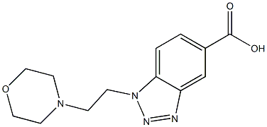 1-[2-(morpholin-4-yl)ethyl]-1H-1,2,3-benzotriazole-5-carboxylic acid Structure