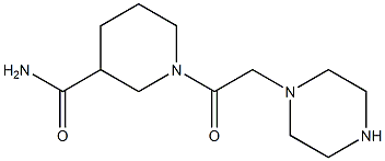 1-[2-(piperazin-1-yl)acetyl]piperidine-3-carboxamide|