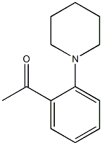 1-[2-(piperidin-1-yl)phenyl]ethan-1-one 化学構造式