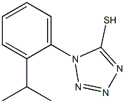 1-[2-(propan-2-yl)phenyl]-1H-1,2,3,4-tetrazole-5-thiol 化学構造式