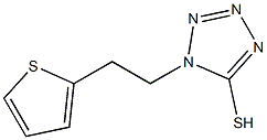 1-[2-(thiophen-2-yl)ethyl]-1H-1,2,3,4-tetrazole-5-thiol,,结构式