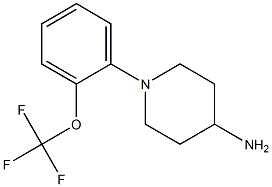 1-[2-(trifluoromethoxy)phenyl]piperidin-4-amine,,结构式