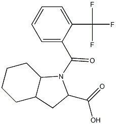 1-[2-(trifluoromethyl)benzoyl]octahydro-1H-indole-2-carboxylic acid